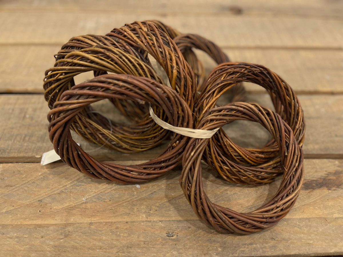 CORONA VIMINI D15CM. 10PZ. BROWN