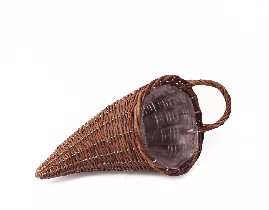CORNUCOPIA SALICE H33 D15CM. NAT.