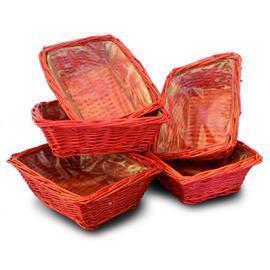 CESTO RETT.27X21 H8CM. RED