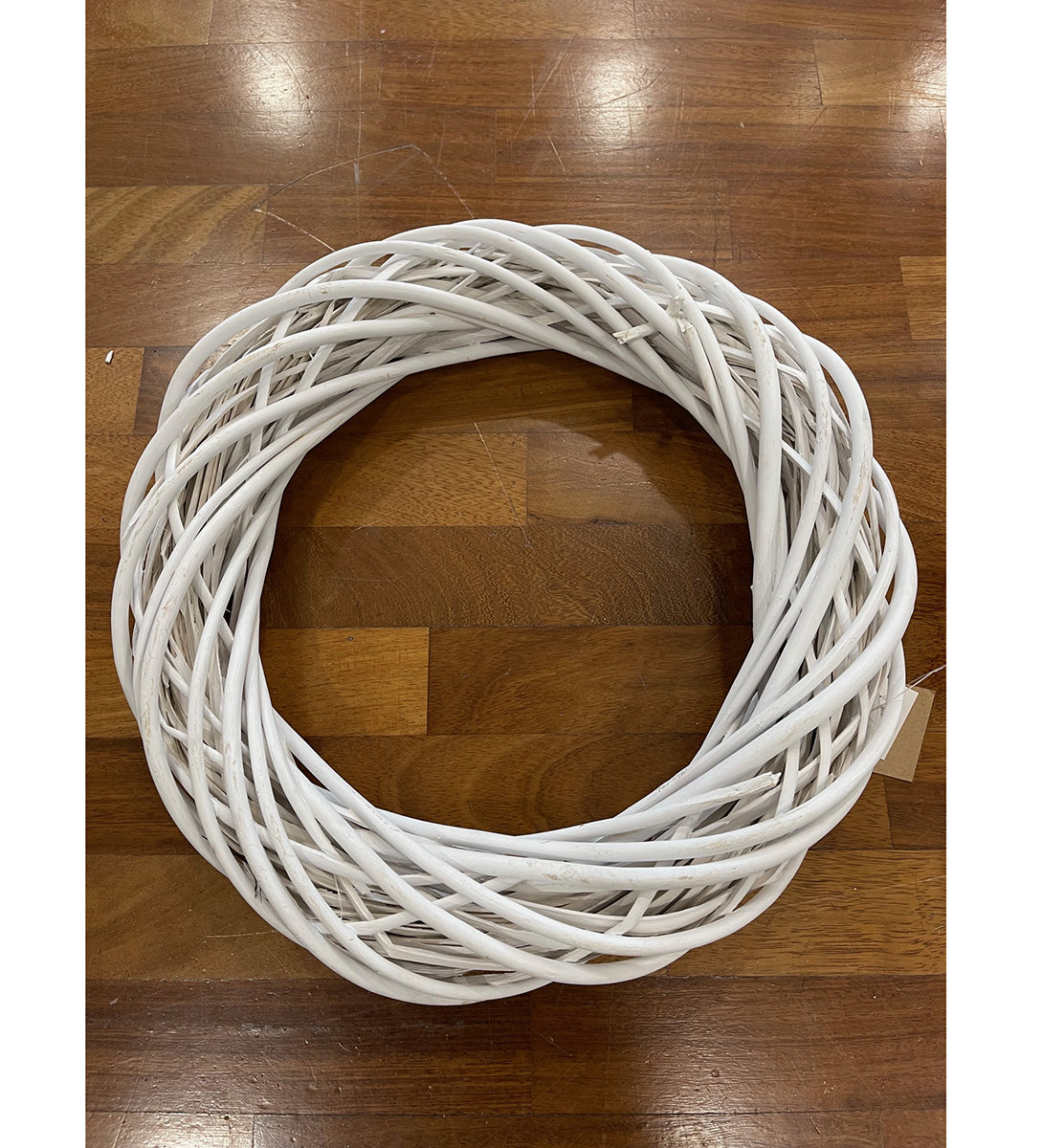 CORONA VIMINI /LEGNO D40CM. BIANCO