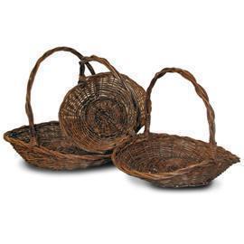 WILLOW BASK.S/3 NAT/BR. 31X27 H7- 37X29 H8- 43X35 H10