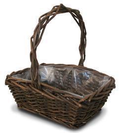 UNP.WILL.BASKET 26X18 NAT/BROWN