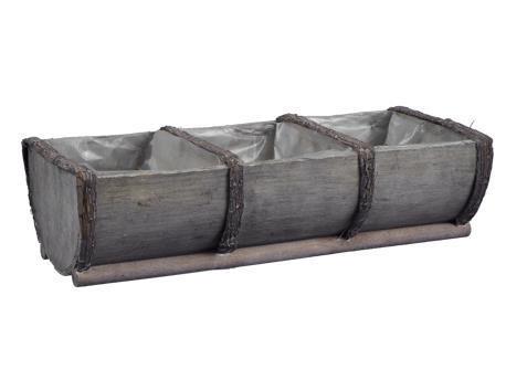 CASSETTA LEGNO H85 31X13CM. GRIGIO