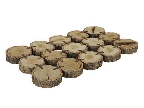 PIATTO DISCHI LEGNO 37X22X2CM. NAT.