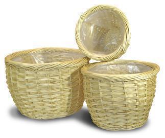 CESTO S/3PZ.TONDO D30 H25- D40 H29-D50 H32 NAT