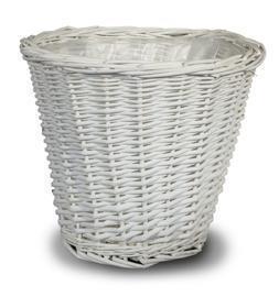 CESTO TONDO D26 H22CM. WHITE