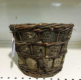 BASKET WILL.BIRCH RND D25 H18CM.