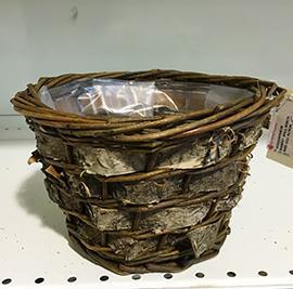 BASKET WILL.BIRCH RND D21 H15CM.
