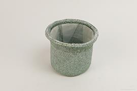 CESTO SEAGRASS H15 D18CM. GREEN/WASH