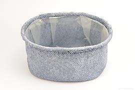 CESTO OV.SEAGRASS H18 D355X19CM. LVD/WASH