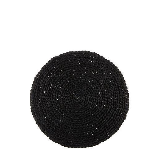 SOTTOPIATTO FIBRE H1,5 D38CM. NERO
