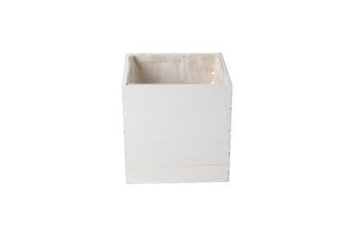 CASSETTINA QUADRA 10X10 H10CM. BIANCO