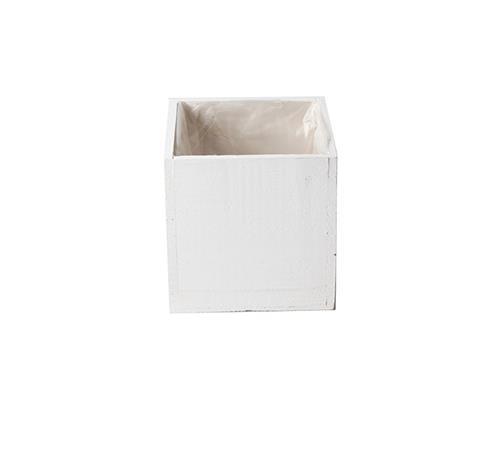 CASSETTINA QUADRA 125X125 H11CM. BIANCO