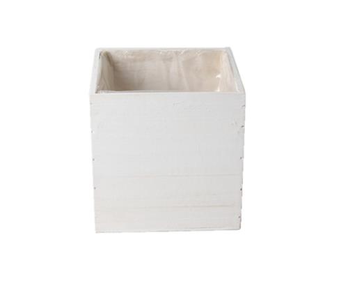 CASSETTINA QUADRA 14X14 H14CM. BIANCO