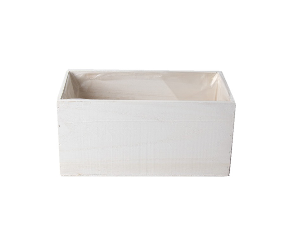 CASSETTINA RETT. 25X13 H12CM. BIANCO