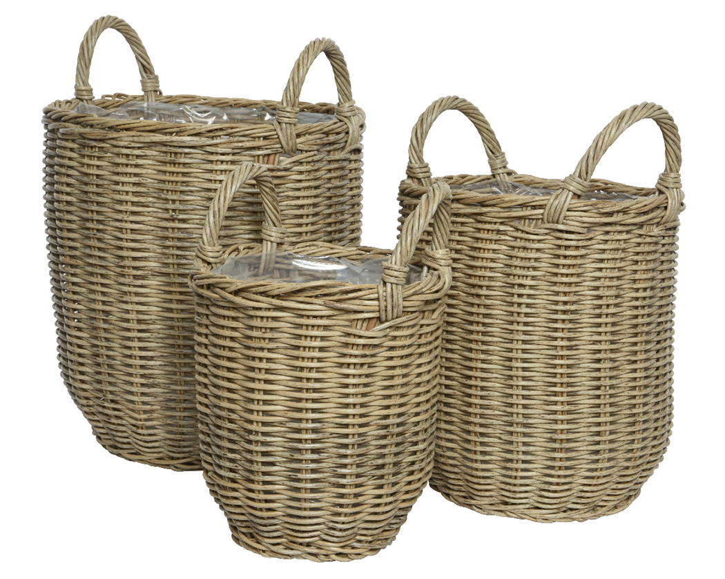CESTI POLYRATT.S/3PZ. H46-39-33 D34-30-24CM. NAT