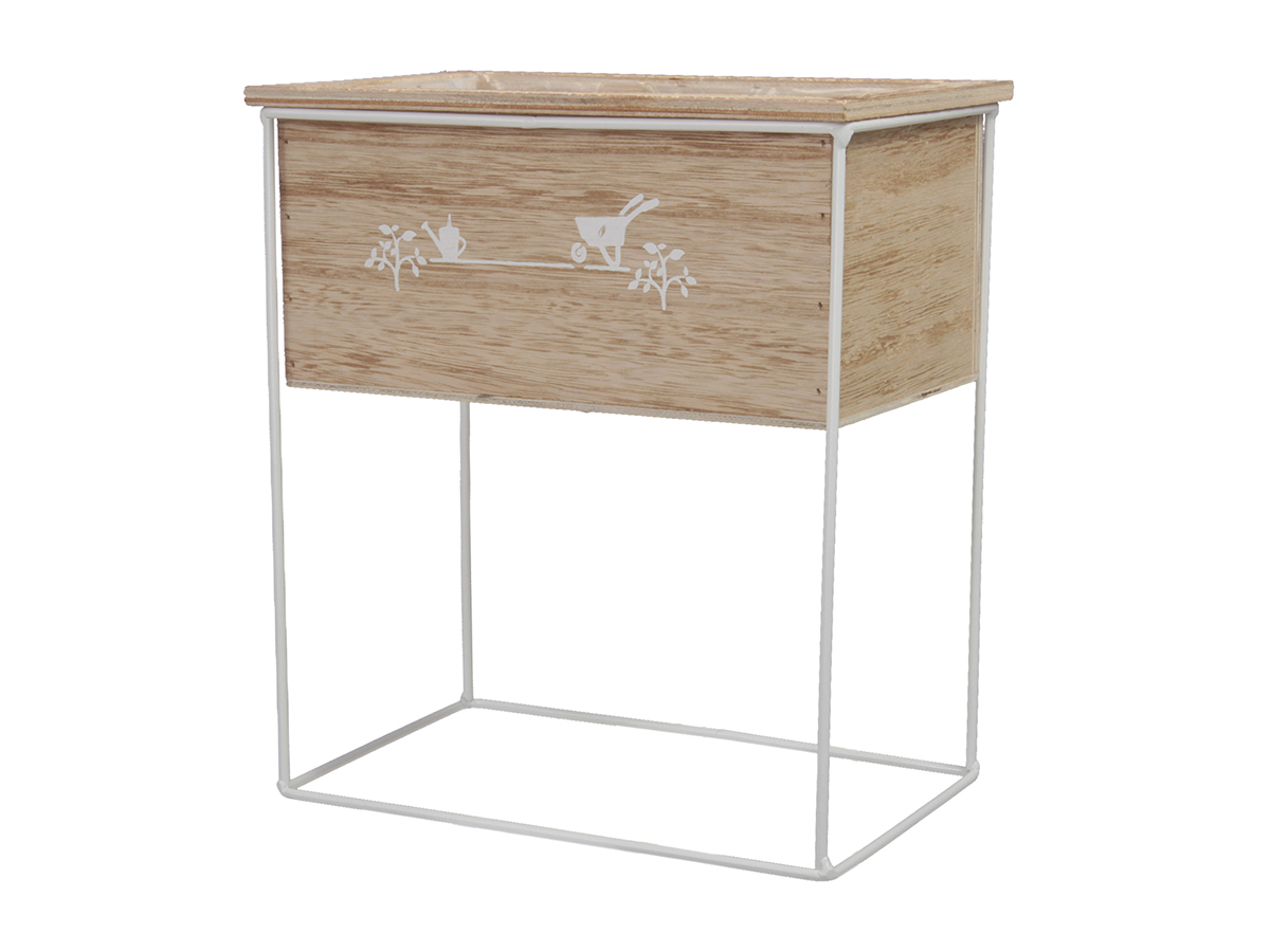 CASSETTA LEGNO TELAIO MET. 23X14 H26CM.