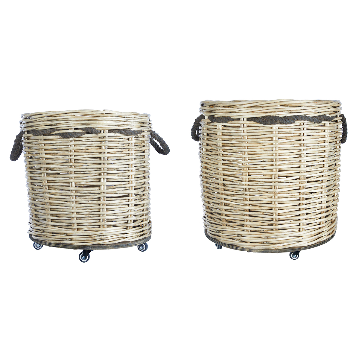CESTI GRANDI C/RUOTE S/2PZ. D50-60 H55-63CM.