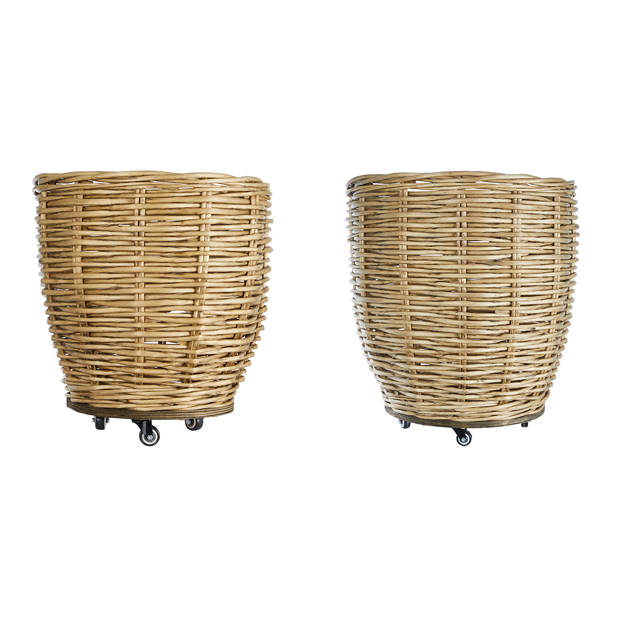 CESTI GRANDI C/RUOTE S/2PZ. D50-60 H52-66CM.