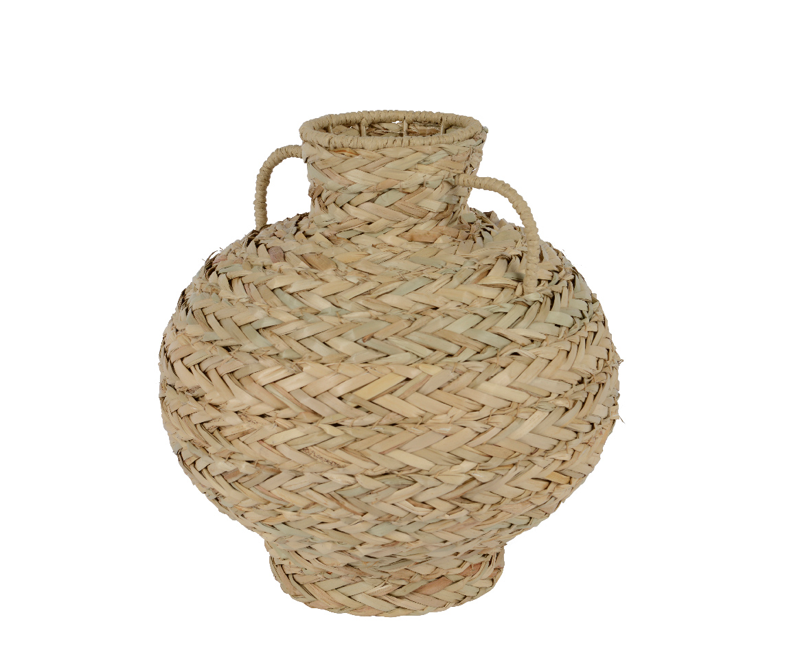 VASO SEA GRASS D27 H27CM. NAT