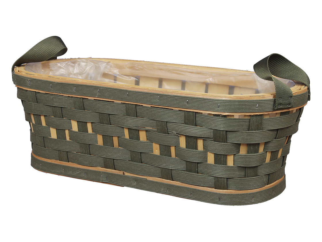 CESTO LEGNO OV.FASCE PL 37X165 H12CM. MUSCHIO