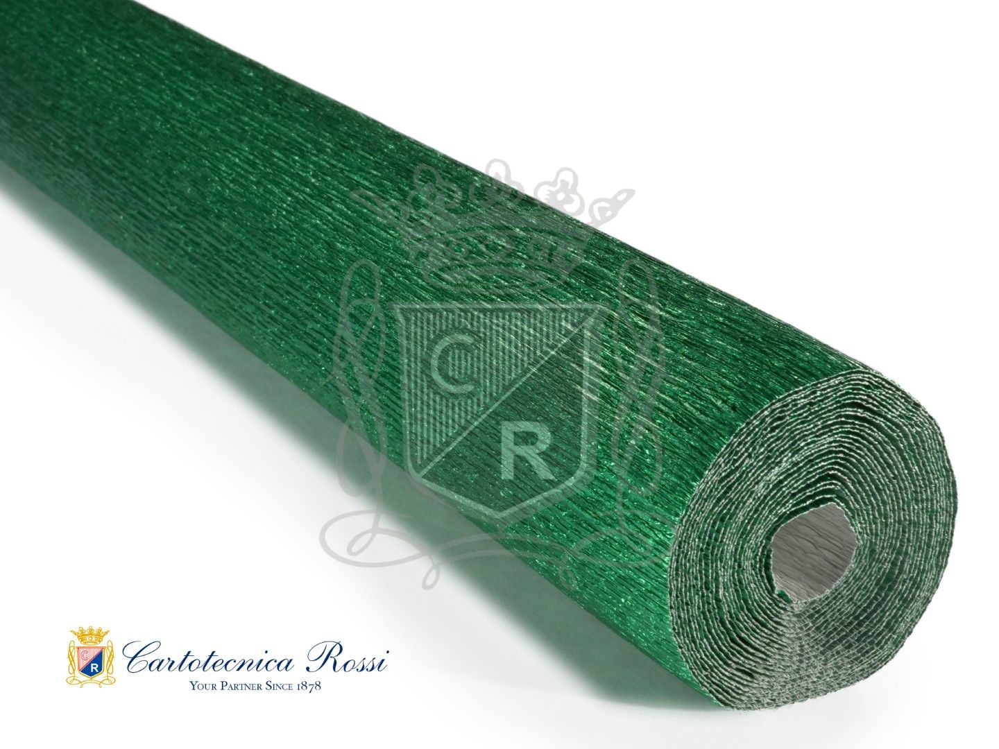 CRESPATE METALL.GR180 050X25MT.VERDE PF804