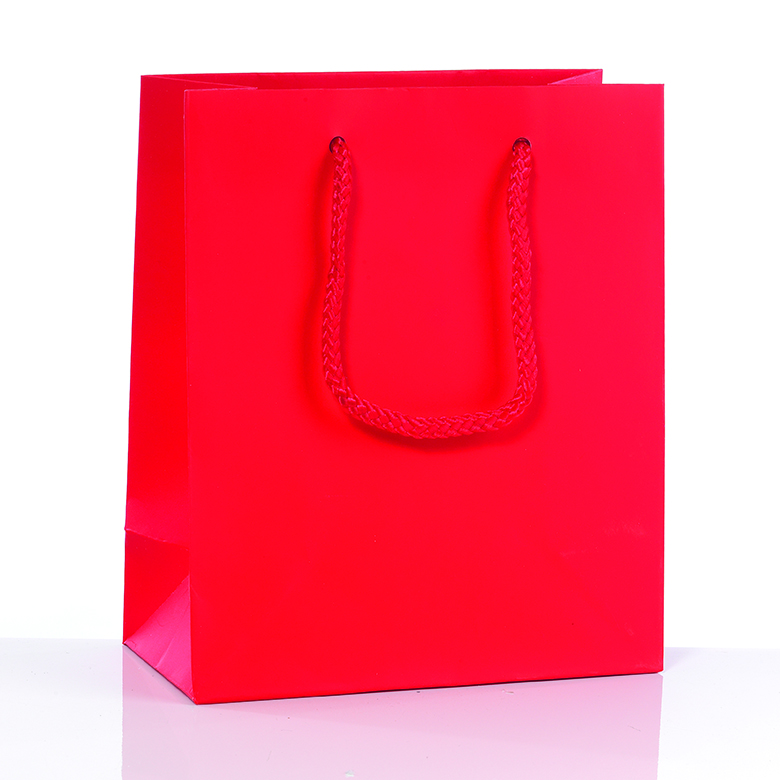 SHOPP.BAGS 10X12 +6,5CM. 12PZ.T.U. ROSSO