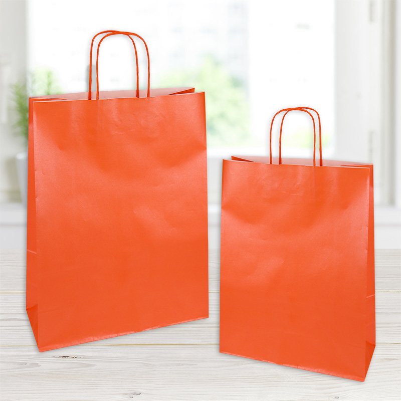 SHOPP.PERL.18X20+8CM. 25PZ. ARANCIO