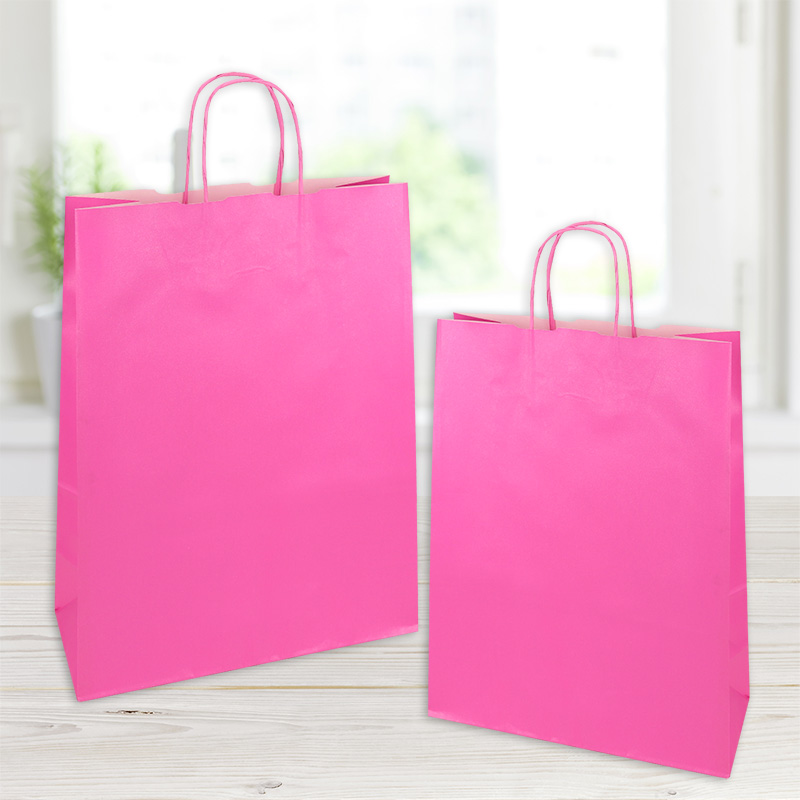 SHOPP.PERL.18X20+8CM. 25PZ. FUCSIA