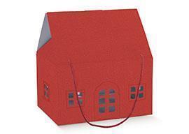 CASETTA C/CORD.33X25 X19CM.LINO ROSSO