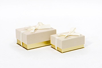 SCAT.VELV.BRICK S/2PZ. 12,5X16,5X7,5 15,5X20,5 X9,5CM.  BIANCO