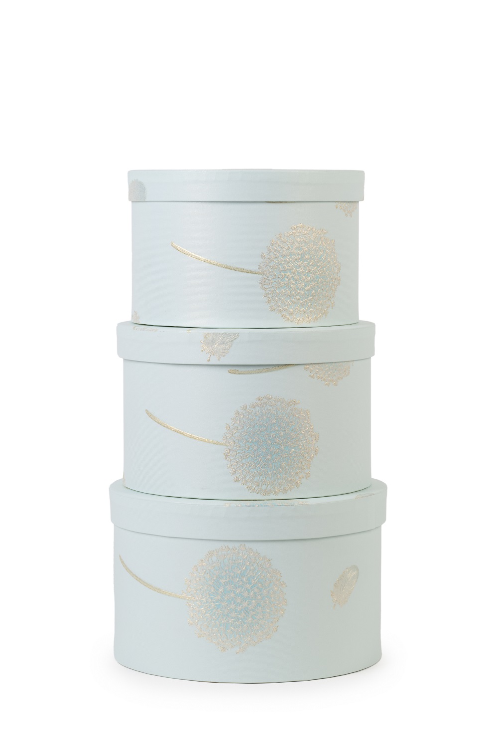 SCATOLE SOFFIO S/3PZ. D22-24-26 H14-15-16CM. BLUE