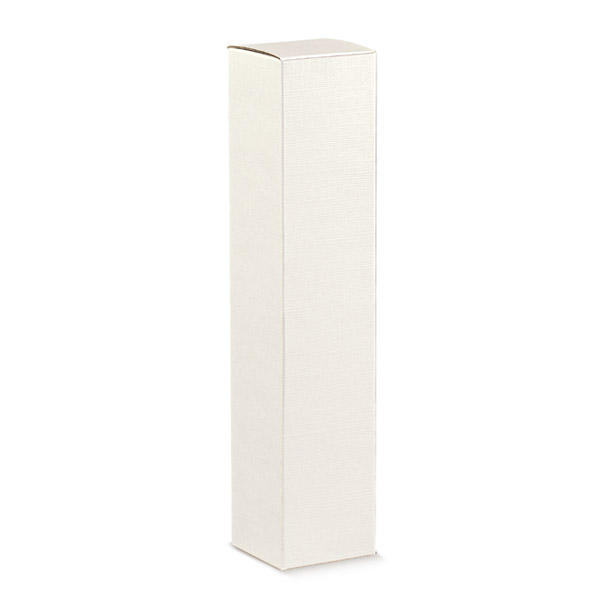 1 B.BORDOL.9X9X34CM. SETA BIANCO