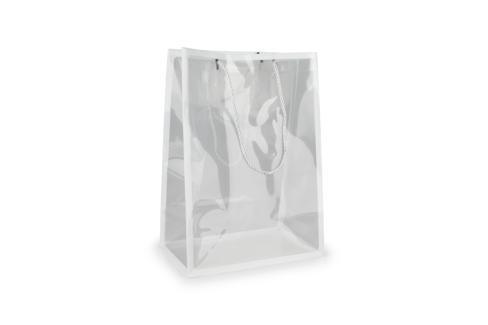 BUSTE PLAST. F.DO15X25 H35CM. 10PZ. BIANCO