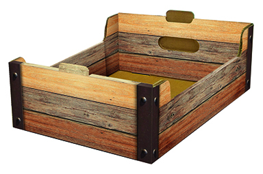 CASSETTA MEDIA ROVERE 355X24X125CM.