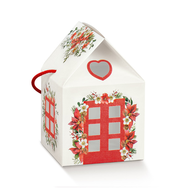 CASETTA C/CORD. 12X12 X11CM. WHITE L.H.