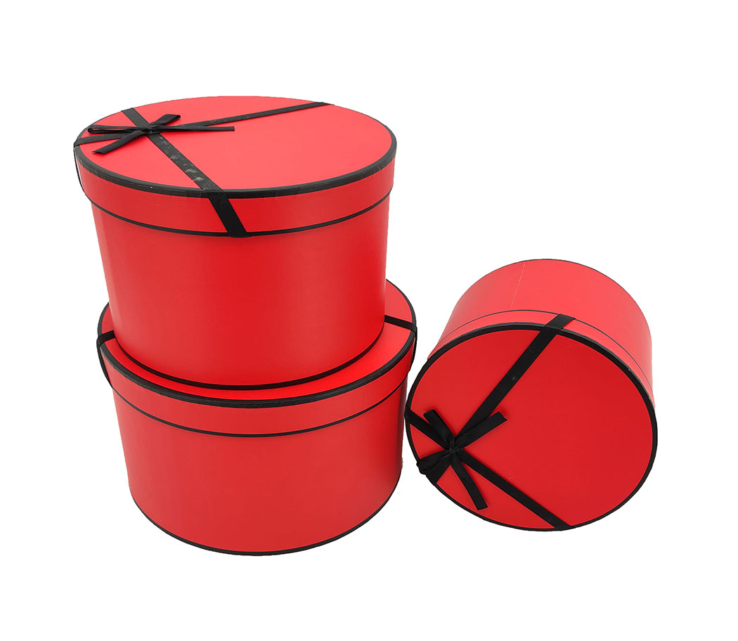 CAPPELLIERA S/3PZ. H15-17-19 D19-23-255CM. ROSSO
