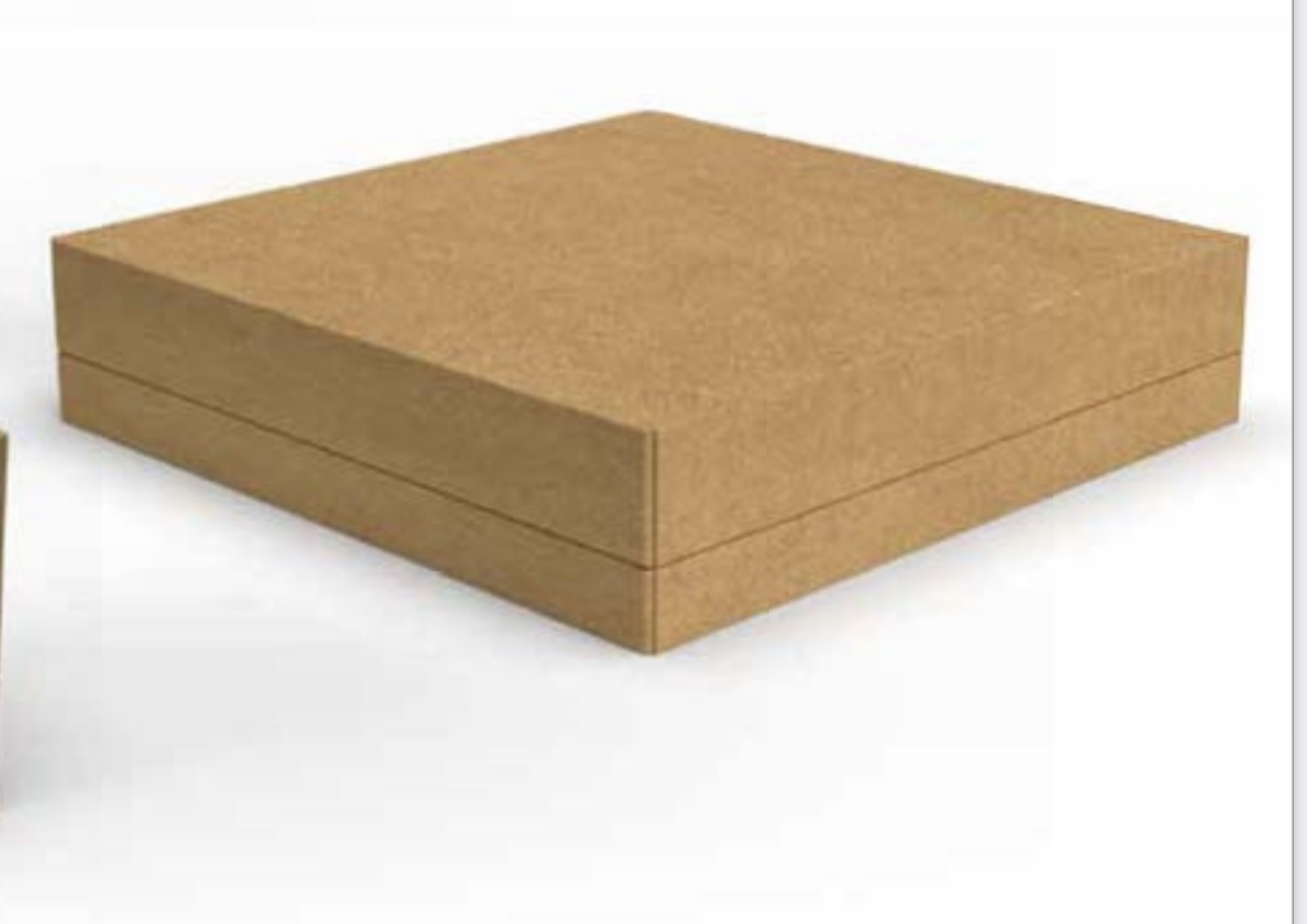 SCATOLA MICRO ONDA 30X30 H9CM. 2PZ. AVANA