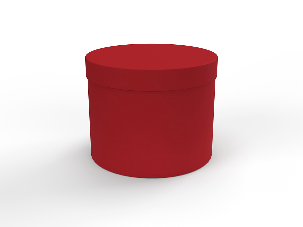 SCAT.TONDE VELOURS S/2PZ. D24-26,5CM. H.19-20CM