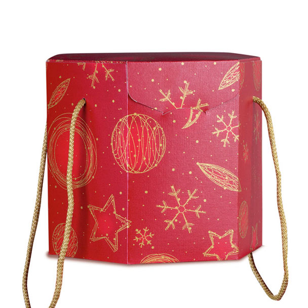 SEGRETO ESAG. C/CORD. 21X21X21CM. RED UNIV