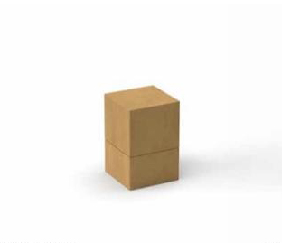 SCATOLA MICRO ONDA 8X8 H12CM. 4PZ. AVANA