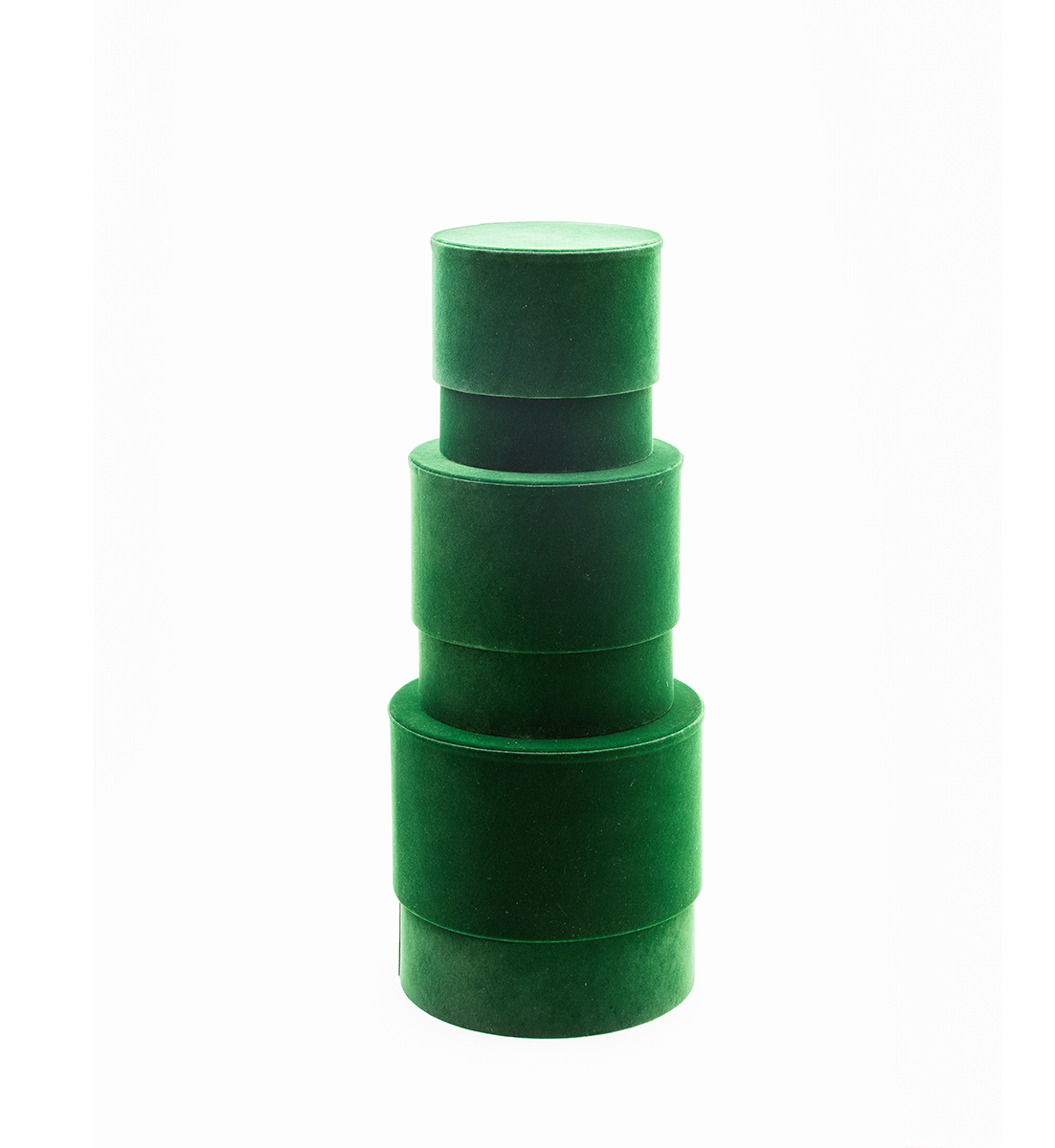 SCAT.TONDE VELVET S/3PZ. D12-14-16CM. VERDONE