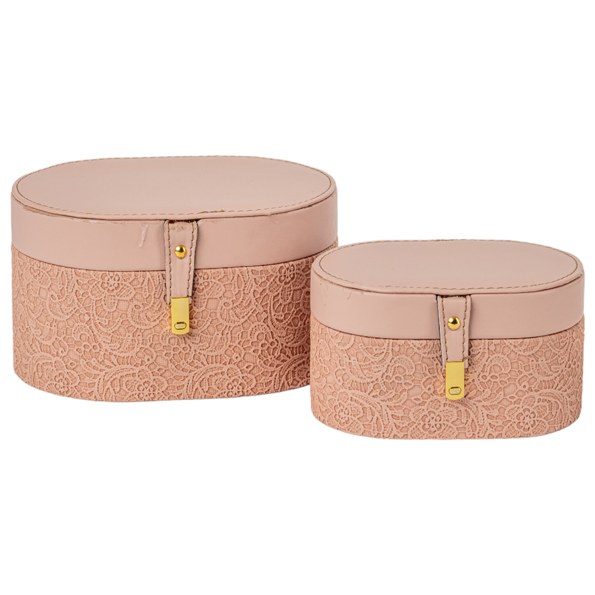 BAULETTO OVALE S/2PZ. 18X12 H10 24X17 H13CM. CP