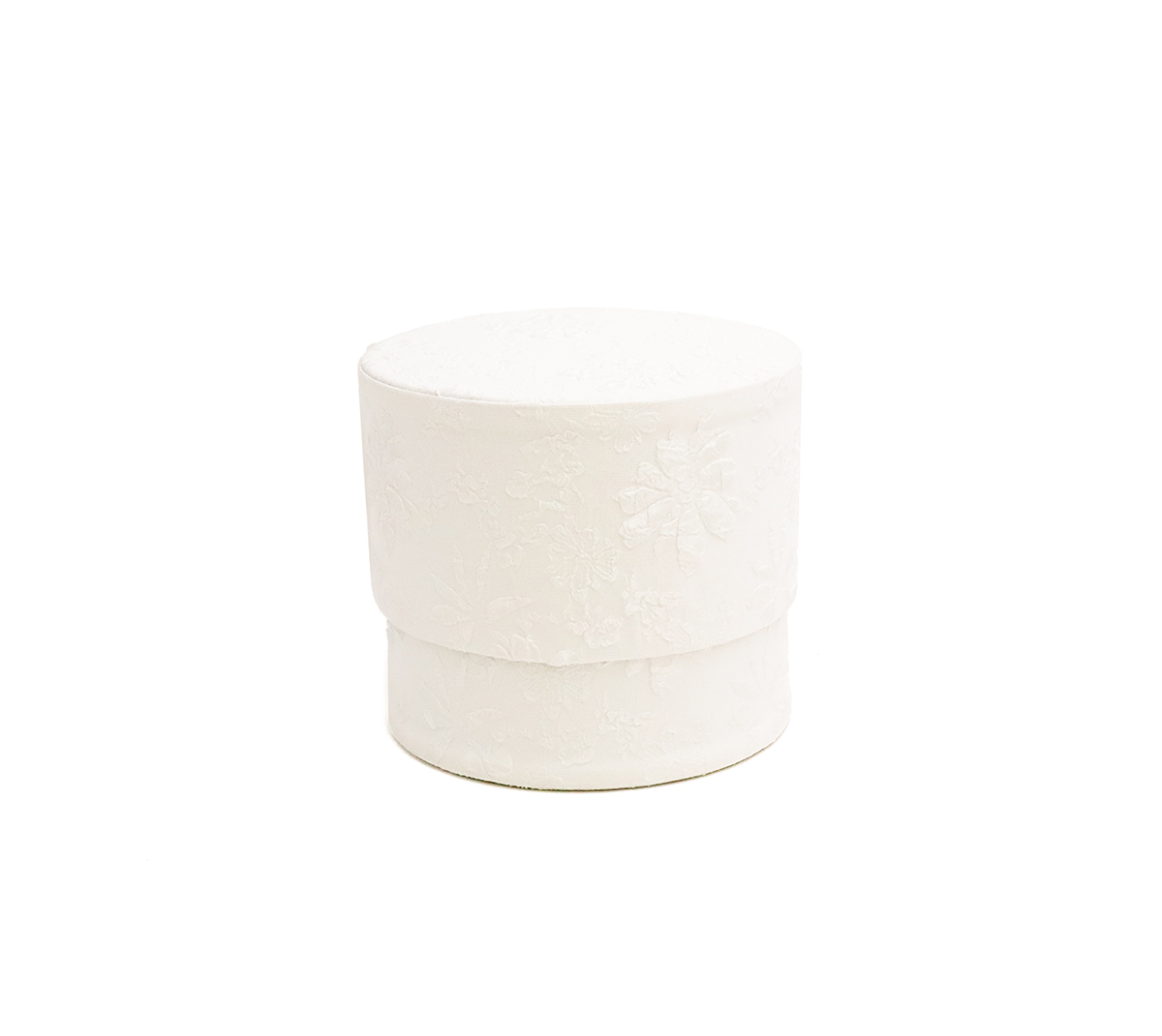 SCAT.FASHION FLORAL S/3PZ. D13-15-17CM. BIANCO