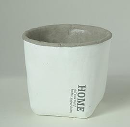 VASO CERAMICA H12 D14CM. BIANCO