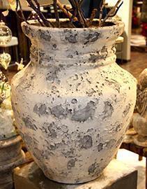 ANFORA CER.H60,5 D40CM. BIANCO