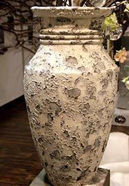 ANFORA CER.H82 D35CM. BIANCO