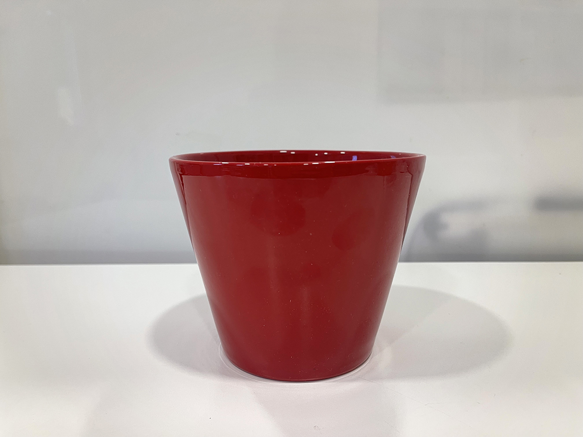 VASO D13CM. ROSSO
