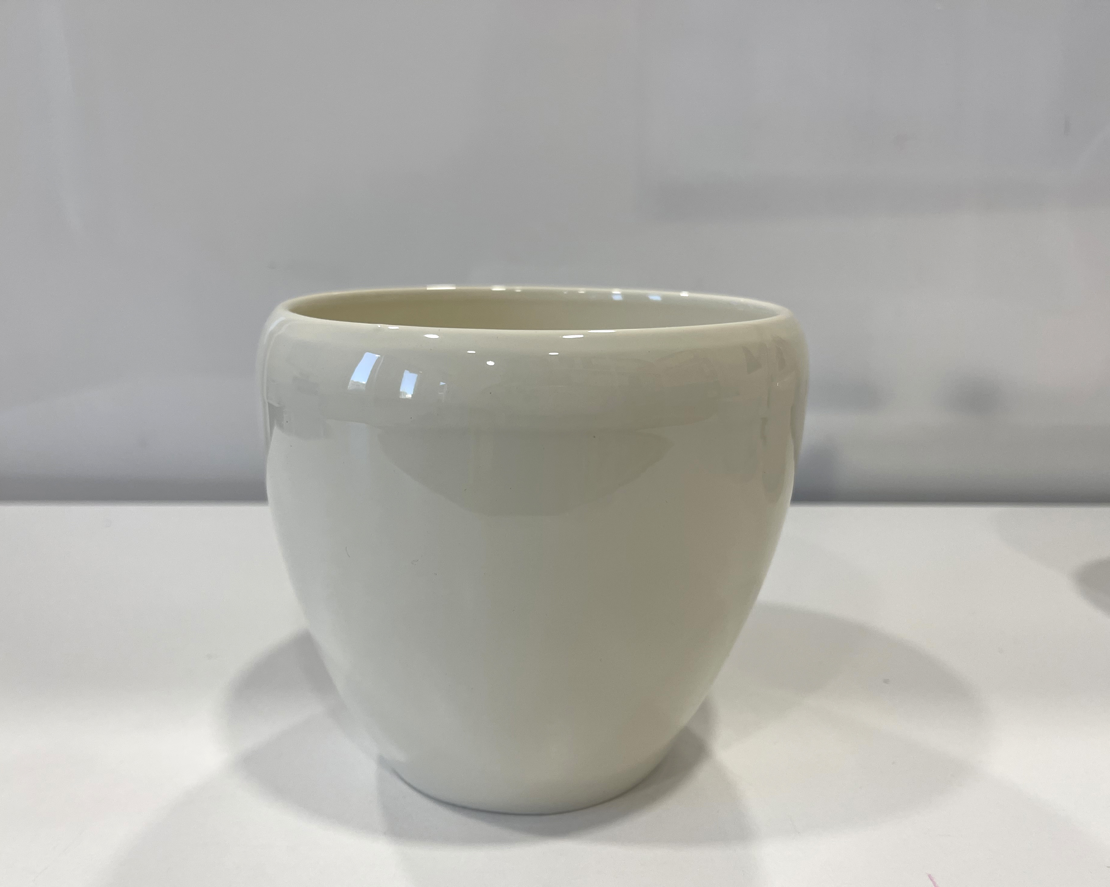 VASO ORCHIDEA BOMB. D14CM. CREMA