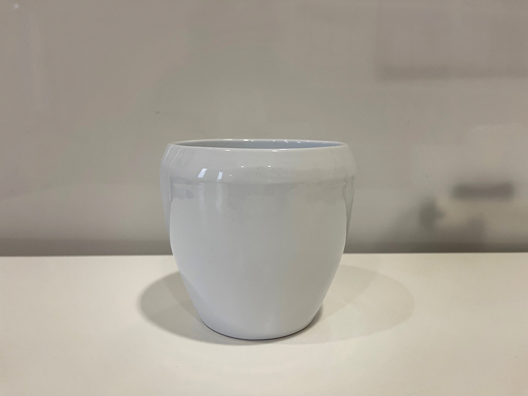 VASO ORCHIDEA BOMB. D11CM. BIANCO
